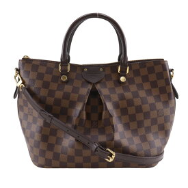 ルイ・ヴィトン LOUIS VUITTON シエナMM ハンドバッグ 2WAYショルダー N41546 ダミエキャンバス 2015年 茶 RI4135 斜め掛け 手提げ 2way A5 ファスナー Sienna MM レディース【中古】A-ランク
