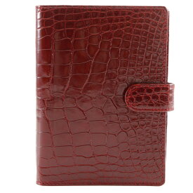 ルイ・ヴィトン LOUIS VUITTON アジェンダPM 手帳カバー アリゲーター 2011年 赤 AS1011 スナップボタン Agenda PM ユニセックス【中古】A-ランク
