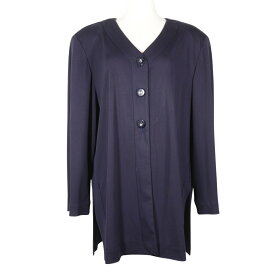 レオナール LEONARD カーディガン アセテート×ポリエステル 紺 レディース【中古】