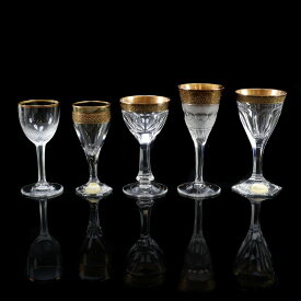 モーゼル Moser スプレンディッドグラス 5種 ( リキュールグラス ) 食器 クリスタル Splendid Glass 5 Types (Liqueur Glass) _【中古】