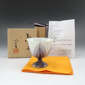 【全品ポイント5倍+お買い得クーポン】九谷焼 KUTANIYAKI 四代 徳田八十吉 作 馬上盃 ( 馬上杯 ) 酒器 陶磁器 Horse cup made by Yasokichi Tokuda (4th generation) _【中古】Aランク