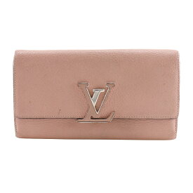 ルイ・ヴィトン LOUIS VUITTON ポルトフォイユ・カプシーヌ 長財布 M61250×トリヨンレザー マグノリア 2015年 ピンク MI4185 スナップボタン Portefeiulle Capuccine レディース【中古】