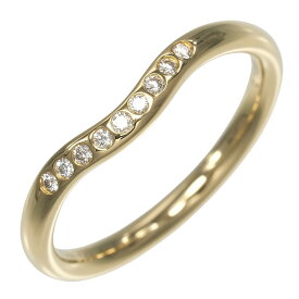 ティファニー リング カーブドバンド 11号 指輪 K18YG イエローゴールド ダイヤモンド 約2.62g TIFFANY&Co.【中古】Aランク