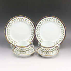 リチャードジノリ メディチ家の指輪 食器 カップ＆ソーサー＆プレート×2 Richard Ginori【中古】A-ランク