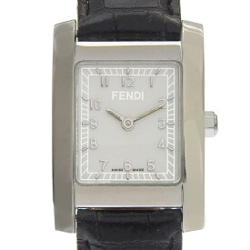 フェンディ FENDI オロロジ 腕時計 7000L ステンレススチール×レザー クオーツ アナログ表示 白文字盤 Olologi レディース【中古】A-ランク