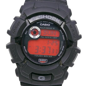 カシオ CASIO G-SHOCK 腕時計 ファイアーパッケージ ’11 20気圧防水 GW-2300FP-4JR 樹脂系 黒 ソーラー電波時計 デジタル表示 赤文字盤 G-SHOCK メンズ【中古】