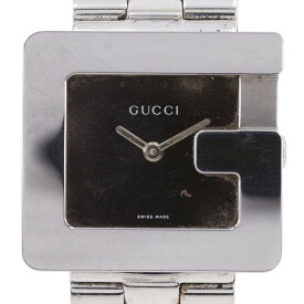 グッチ GUCCI Gスクエア 腕時計 3600J ステンレススチール クオーツ アナログ表示 ブラウン文字盤 G square レディース【中古】