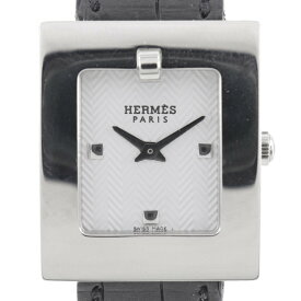 エルメス HERMES ベルトウォッチ 腕時計 BE1.110 ステンレススチール×クロコダイル □E クオーツ アナログ表示 白文字盤 Belt watch レディース【中古】A-ランク