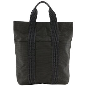 エルメス HERMES エールライン カバス ハンドバッグ トートバッグ キャンバス グレー 手提げ A4 ファスナー Herline Cabas ユニセックス【中古】