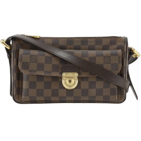 ルイ・ヴィトン LOUIS VUITTON ラヴェッロGM ショルダーバッグ N60006 ダミエキャンバス 2007年 茶 VI4077 斜め掛け 肩掛け ファスナー Ravello GM レディース【中古】