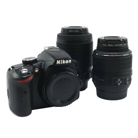 ニコン Nikon D3200 ダブルレンズ デジタルカメラ 18-55mm 55-200mm【中古】