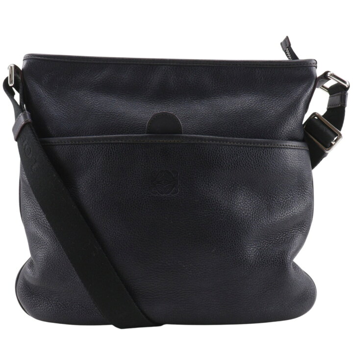 楽天市場】ロエベ LOEWE アナグラム ショルダーバッグ レザー 黒 斜め 