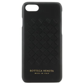 ボッテガヴェネタ BOTTEGAVENETA イントレチャート スマホケース iPhone レザー 黒 Intrecciato ユニセックス【中古】A+ランク