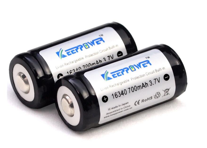 楽天市場】リチウムイオン電池 16340 KEEPPOWER 700mA 3.7V 保護回路 
