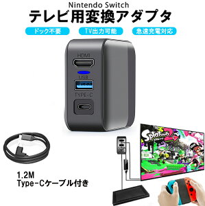 yԌ艿izjeh[ XCb` switchhbN HDMI ϊA_v^[ ACA_v^[ Type-c[diHDMI/USB 3.0/TYPE-C)}[d ߓdی RpNg TV[hΉ 1.2M Type-CP[ut