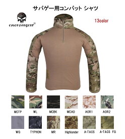 【レビュー特典】迷彩服 ミリタリーシャツ 長袖シャツ ロングTシャツ EMERSON製 サバゲー 用 CRYEタイプ Gen3 G3 コンバット シャツ MC/MCBK/MCTP/MCAD/WG/WL/AOR1/AOR2/TYP/MR/A-TACS FG マルチカム アウトドア サバイバルゲーム S/M/L/XL