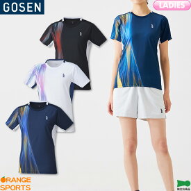 ゴーセン バドミントン ゲームシャツ T2345 レディース 女性用 ゲームウェア ユニフォーム テニス ソフトテニス 日本バドミントン協会検定合格品