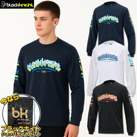 【15日は店内全品P2倍!200円クーポン配布中!】【ショッパープレゼントキャンペーン】ブラックナイト バドミントン BK ドライロングTシャツ T-5204U ユニ 男女兼用 ロングスリーブTシャツ Tシャツ 長袖 テニス スカッシュ 吸汗速乾 UVカット(UPF20)