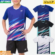 ヨネックス バドミントン ジュニア ゲームシャツ 10746J ジュニア 少年 少女 ゲームウェア ユニフォーム …