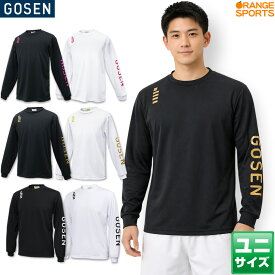 【15日は店内全品P2倍!120円引クーポンも配布中】最短発送 【新色ピンクシリーズ登場】 ゴーセン バドミントン オリジナル ロングTシャツ J23P05 ユニ 男女兼用 Tシャツ テニス ソフトテニス オリジナル限定モデル UVカット UPF50＋ 日焼け対策 紫外線対策