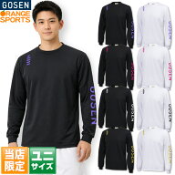 最短発送 【新色パープルシリーズ登場】 ゴーセン バドミントン 当店限定オリジナル ロングTシャツ J23P0…