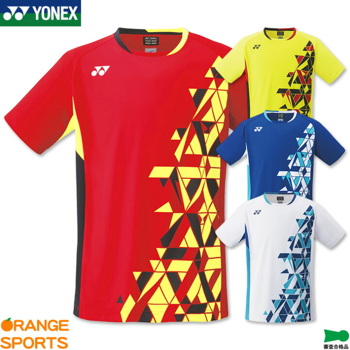 ヨネックス バドミントン ゲームシャツ フィットスタイル メンズ 男性用 ゲームウェア ユニフォーム 日本バドミントン協会審査合格品 大人も着やすいシンプルファッション