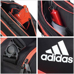 アディダス:adidasヴフトP7トーナメントバッグWUCHTP7ラケット8本収納可能BG110211バドミントンテニス