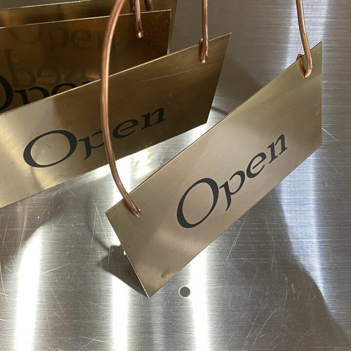 楽天市場】ダメージ加工 金属製 小さなオープン クローズ 看板OPEN 