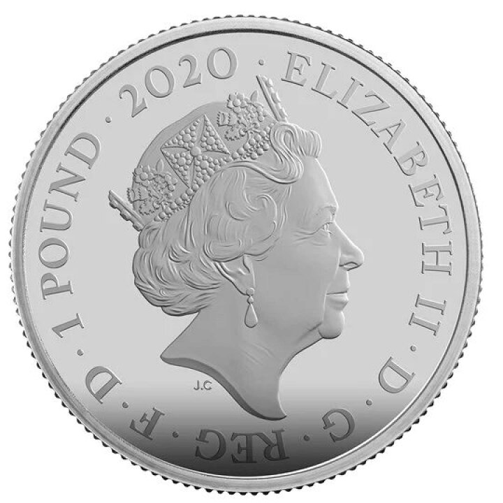 楽天市場】即納・追跡可 2020 イギリス エルトン・ジョン 1ポンド銀貨