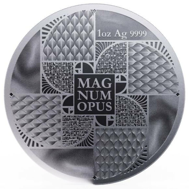楽天市場】即納 2023 1オンス ニウエ 大傑作-黄金比 銀貨 2ドル (38mm 