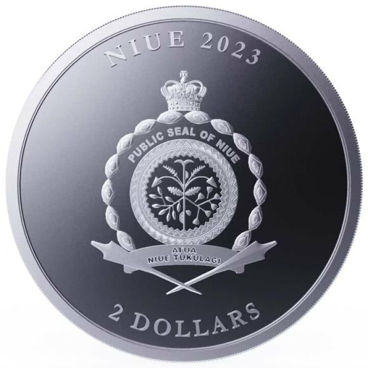 楽天市場】即納 2023 1オンス ニウエ 大傑作-黄金比 銀貨 2ドル (38mm 