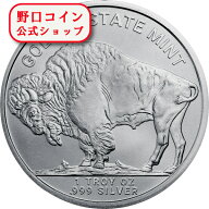 即納・追跡可 【セール品】1オンス アメリカ ゴールデンステートミント製バッファロー円形銀