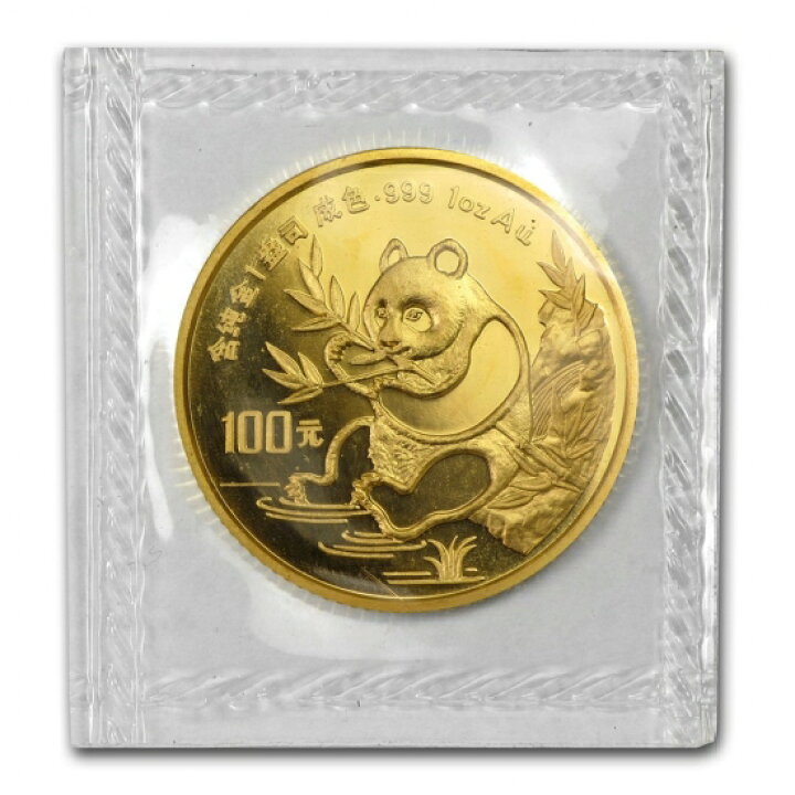 楽天市場】即納 新品未使用 1991 中国 パンダ金貨1オンス@95142678 