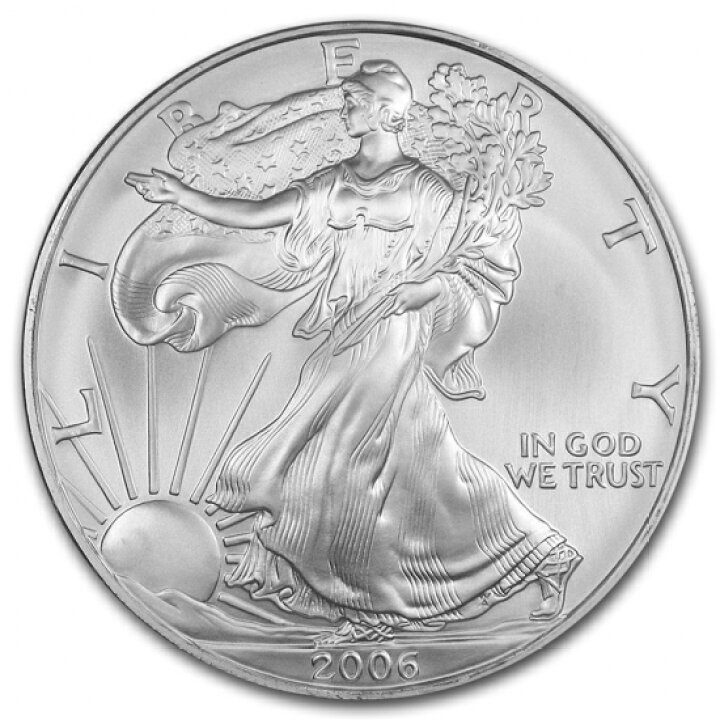 楽天市場】即納・追跡可 新品未使用 2006 アメリカ イーグル銀貨1 