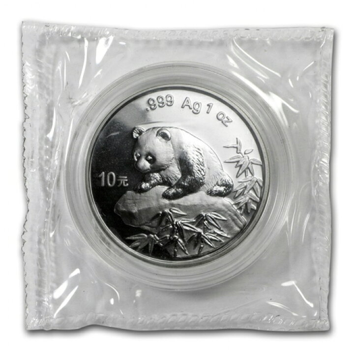 楽天市場】即納・追跡可 新品未使用 1999 中国 パンダ銀貨1オンス 