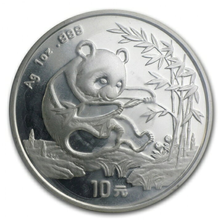 楽天市場】即納・追跡可 新品未使用 1994 中国 パンダ銀貨1オンス 