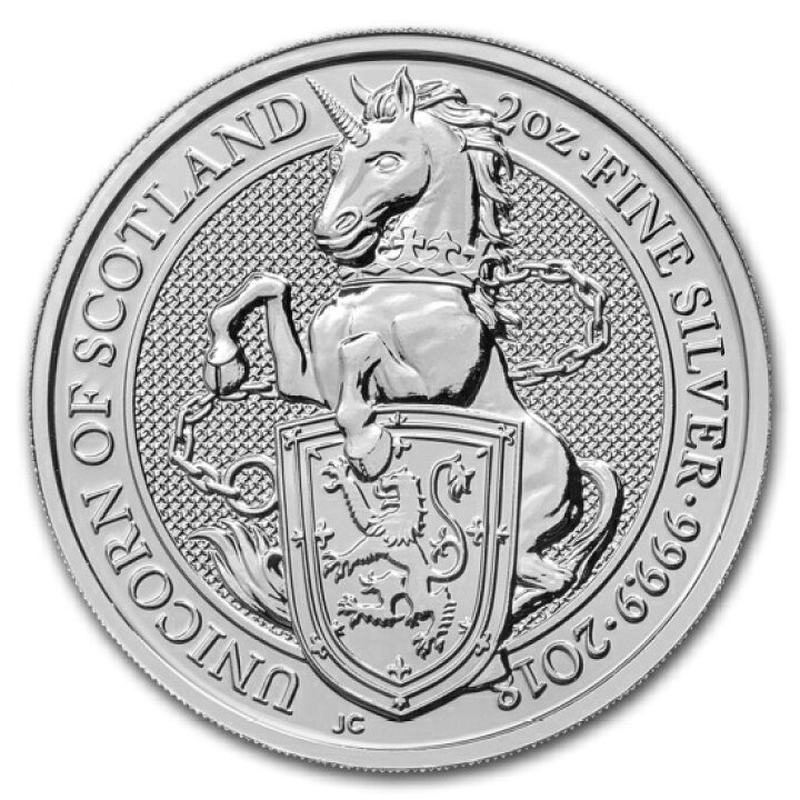 楽天市場】即納・追跡可 新品未使用 2018 イギリス 2 オンス 銀貨 