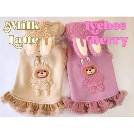 circus circus サーカスサーカス Love Bear Mascot Hoodie OP 超小型犬 小型犬 CCW-0292 トイベア ワンピース 犬用 犬 服 袖なし 女の子 お揃い お出かけ
