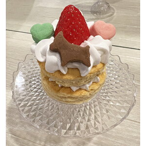【ノンコロオリジナル】 イチゴとクッキーのコラボケーキ ※冷凍※ 全犬種対応 国産 犬用ケーキ 犬 無添加 無着色 お祝い イベント 誕生日 記念日