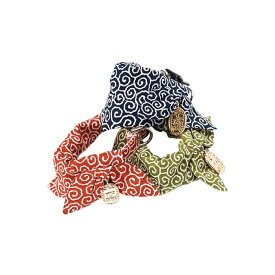 アモワークス 唐草小判 バンダナ 首輪 S / M / L 全3色 犬 カラー 940032 散歩 おでかけ お出かけ バンダナ 唐草 【Dog Amo.k】