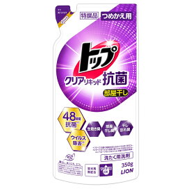 トップクリアリキッド抗菌　詰替え用　350g　24個×10梱(240個)【メーカー直送・代引き不可・時間指定不可・個人宅配送不可】