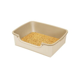 【期間限定P2倍】 エステー　ペット向けトイレ用品　ニャンとも清潔トイレ　らくっとシンプル　ライトベージュ　1セット【取り寄せ商品・即納不可・代引き不可・返品不可】