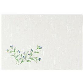 テーブルマット　T-115　露草(7月)　100枚【取り寄せ商品・即納不可】