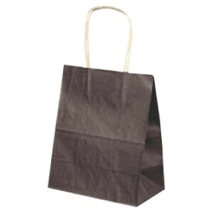 手提げ紙袋 カカオ T-2 幅200×マチ120×高さ250mm 25枚入【取り寄せ商品・即納不可・代引き不可・返品不可】