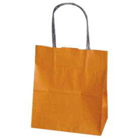 手提げ紙袋　オレンジ　T-2　幅200×マチ120×高さ250mm　25枚入【取り寄せ商品・即納不可・代引き不可・返品不可】