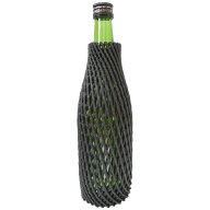 ワイン用緩衝材　ボトルキャップ　25cm　シルバーブラック　100枚【取り寄せ商品・即納不可】