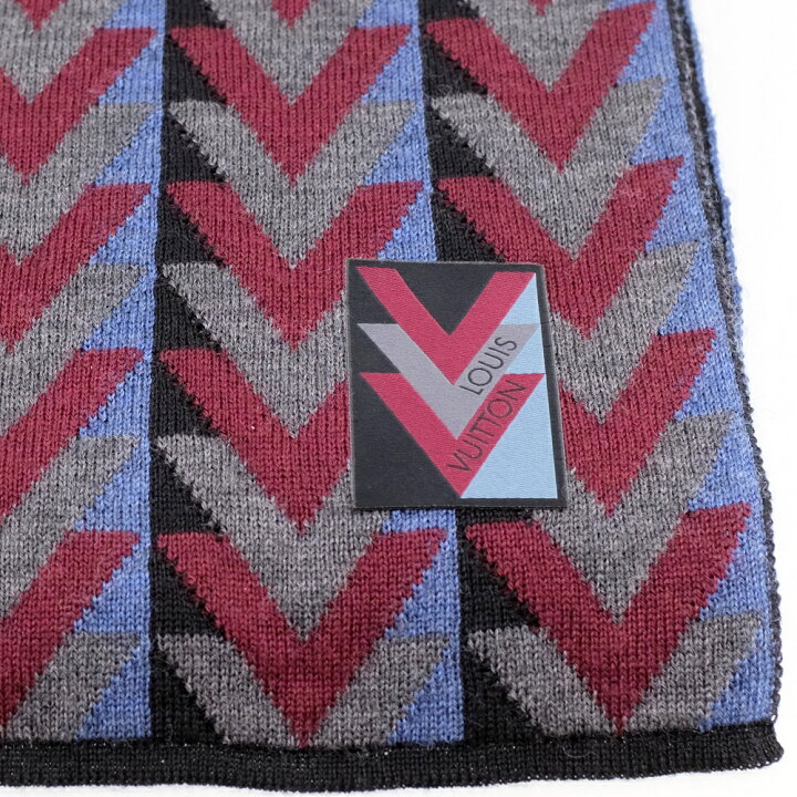 楽天市場】【新品同様】LOUIS VUITTON ルイヴィトン マフラー Vオブ  