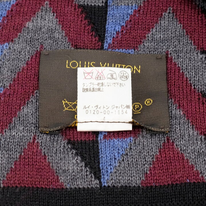 楽天市場】【新品同様】LOUIS VUITTON ルイヴィトン マフラー Vオブ  