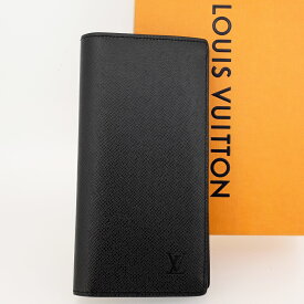 LOUIS VUITTON ルイヴィトン ポルトフォイユ・ブラザ 長財布（小銭入れあり） タイガ・レザー ノワール 黒 M30501 【中古】