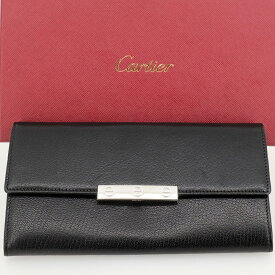 【美品】Cartier カルティエ 長財布（小銭入れあり） ラブコレクション ブラック L3001299 箱 ギャランティカード 【中古】